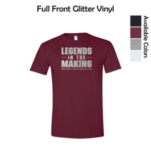 Marengo Youth Wrestling T-Shirt with Glitter Vinyl