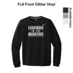 Marengo Youth Wrestling Adult Nike Crew with Glitter Vinyl