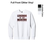 Marengo Youth Wrestling Adult Heavyweight Fleece Crew (Oversized fit) with Glitter Vinyl