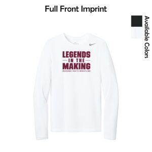 Marengo Youth Wrestling Adult Nike Long Sleeve Tee