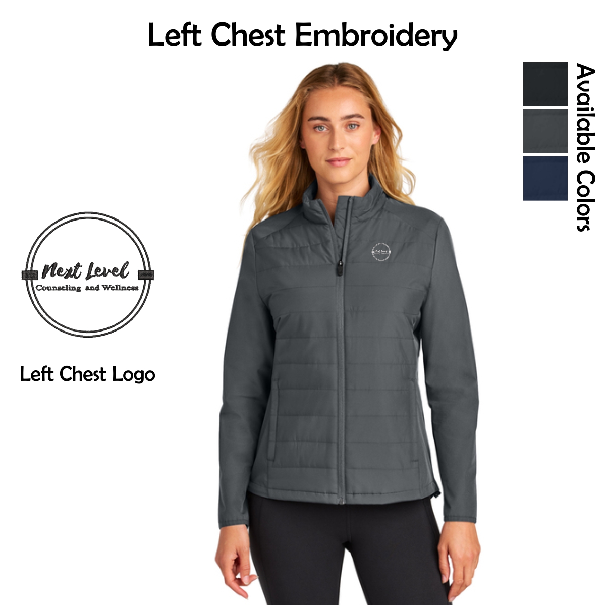Next Level Counseling & Wellness Ladies Hybrid Jacket