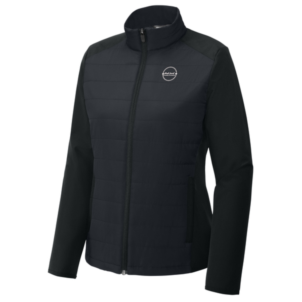 Next Level Counseling & Wellness Ladies Hybrid Jacket - Image 2