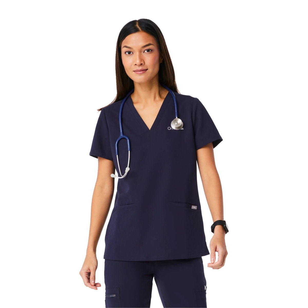 OrthoIllinois Women’s FIGS® Casma Three-Pocket Scrub Top - Image 4