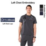 OrthoIllinois Men’s FIGS® Corfield Henley Scrub Top