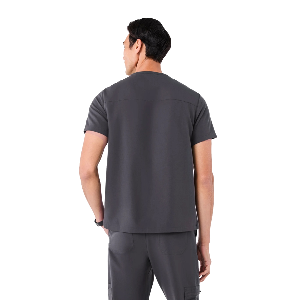 OrthoIllinois Men’s FIGS® Corfield Henley Scrub Top - Image 4