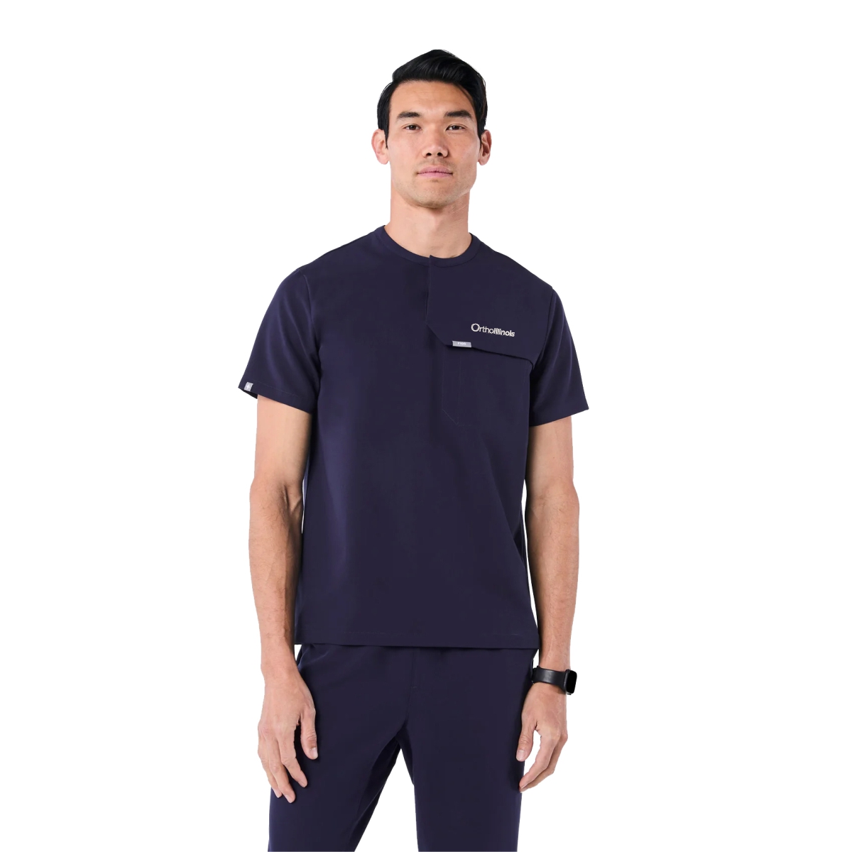 OrthoIllinois Men’s FIGS® Corfield Henley Scrub Top - Image 5