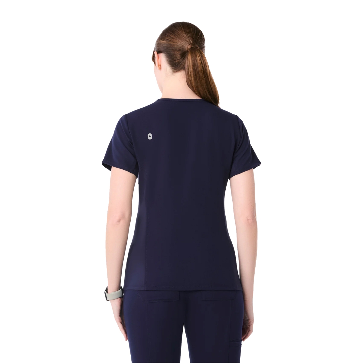 OrthoIllinois Women’s FIGS® Everly Slim V-Neck Scrub Top - Image 4