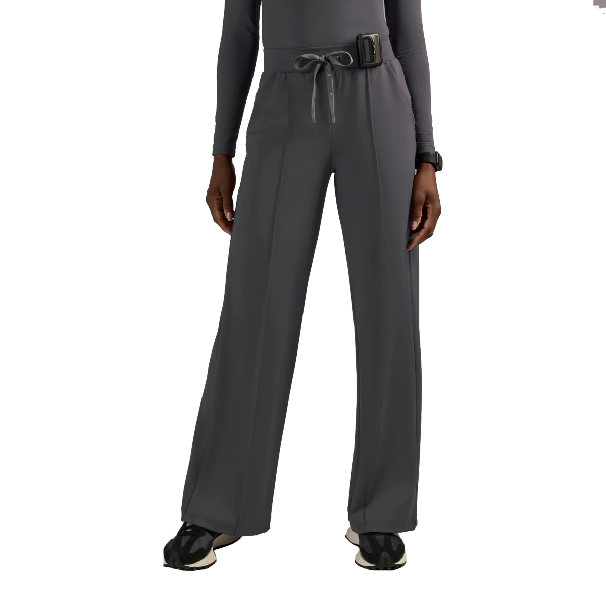 OrthoIllinois Women’s FIGS® High Waisted Salina FORMx Wide Leg Scrub Pants - Image 3