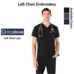 OrthoIllinois Men’s FIGS® Leon Three-Pocket Scrub Top