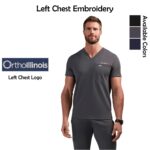 OrthoIllinois Men’s FIGS® Logan FORMx Slim V-Neck Scrub Top