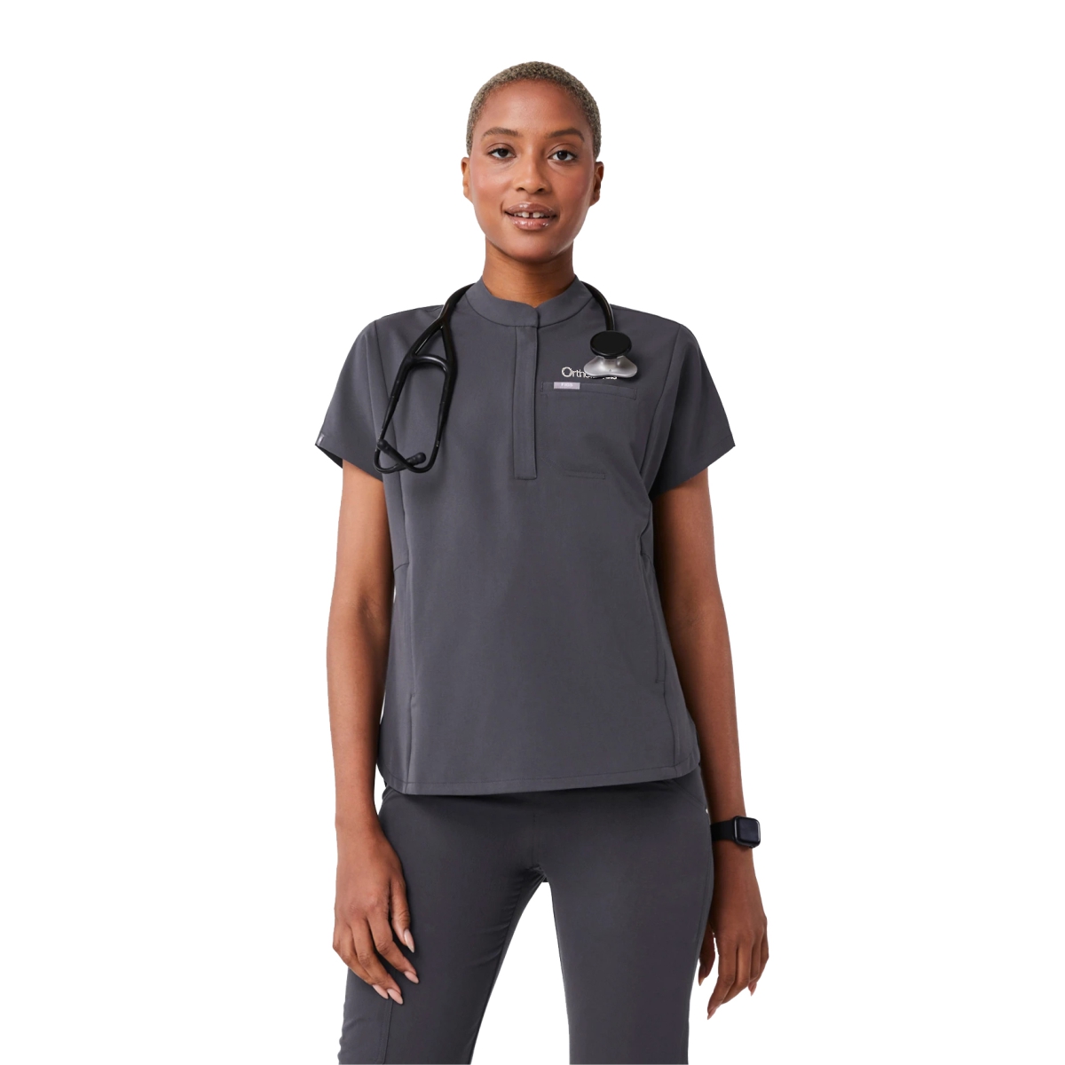 OrthoIllinois Women’s FIGS® Montex Scrub Top - Image 3