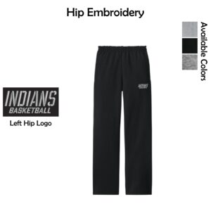 MCHS Girls Basketball Adult Open Bottom Pant with Pockets