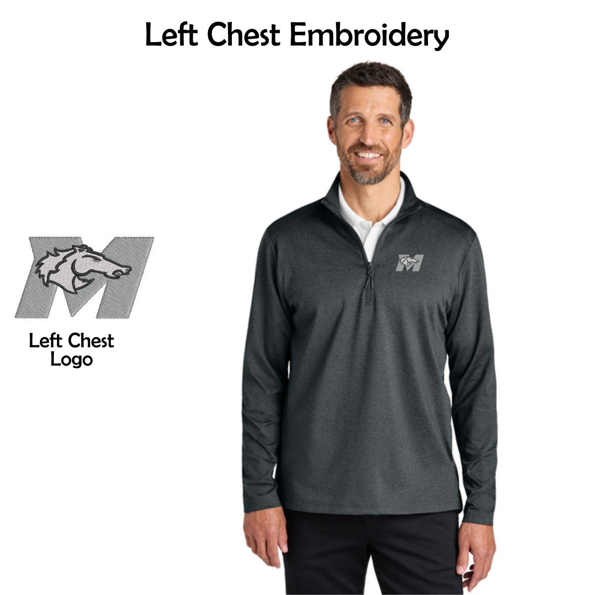 Marlowe Girls Basketball Adult Double Knit 1/4-Zip