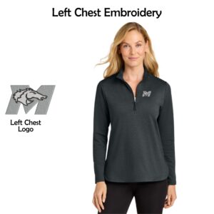 Marlowe Girls Basketball Ladies Double Knit 1/4-Zip