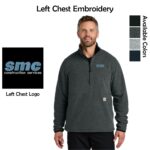 SMC-Shales McNutt Construction Carhartt® Textured 1/2-Zip Fleece Jacket