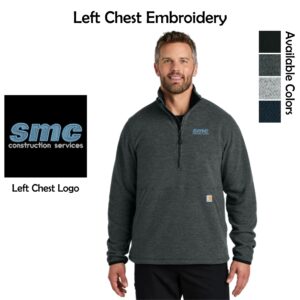 SMC-Shales McNutt Construction Carhartt® Textured 1/2-Zip Fleece Jacket