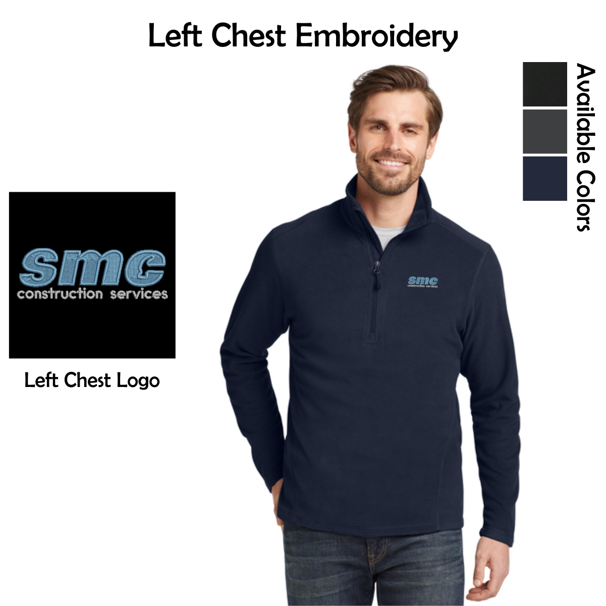 SMC-Shales McNutt Construction Eddie Bauer®1/2-Zip Microfleece Jacket