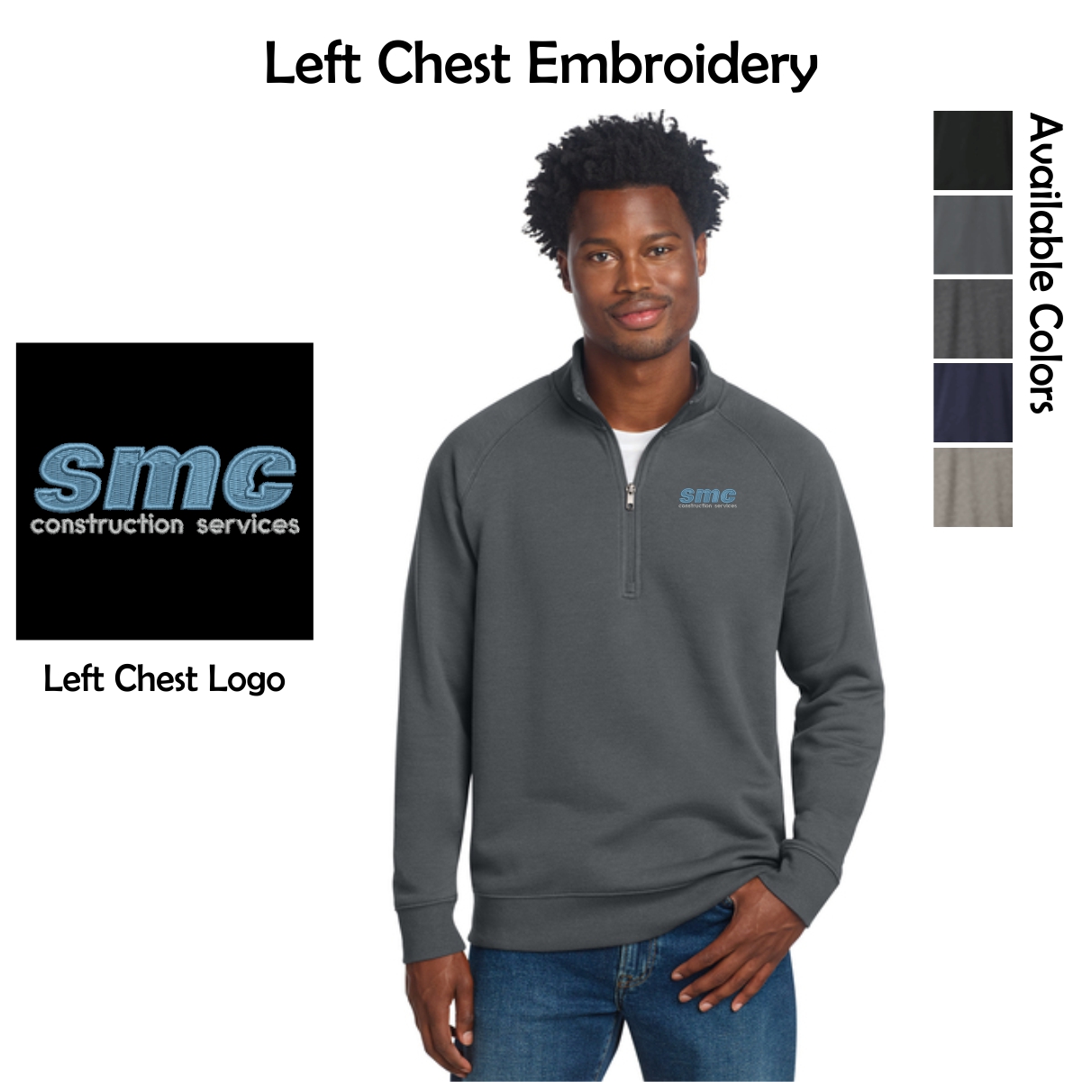 SMC-Shales McNutt Construction Fleece 1/4-Zip Pullover