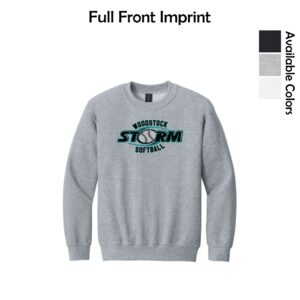 Woodstock Storm Softball Youth Crewneck Sweatshirt