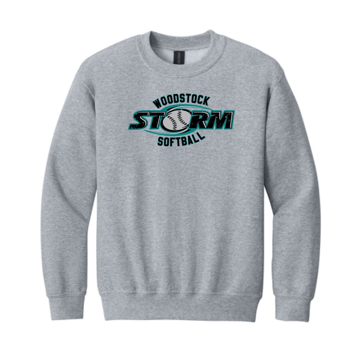 Woodstock Storm Softball Youth Crewneck Sweatshirt - Image 3