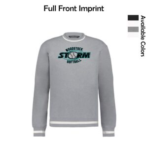 Woodstock Storm Softball Adult Holloway Crewneck Sweatshirt