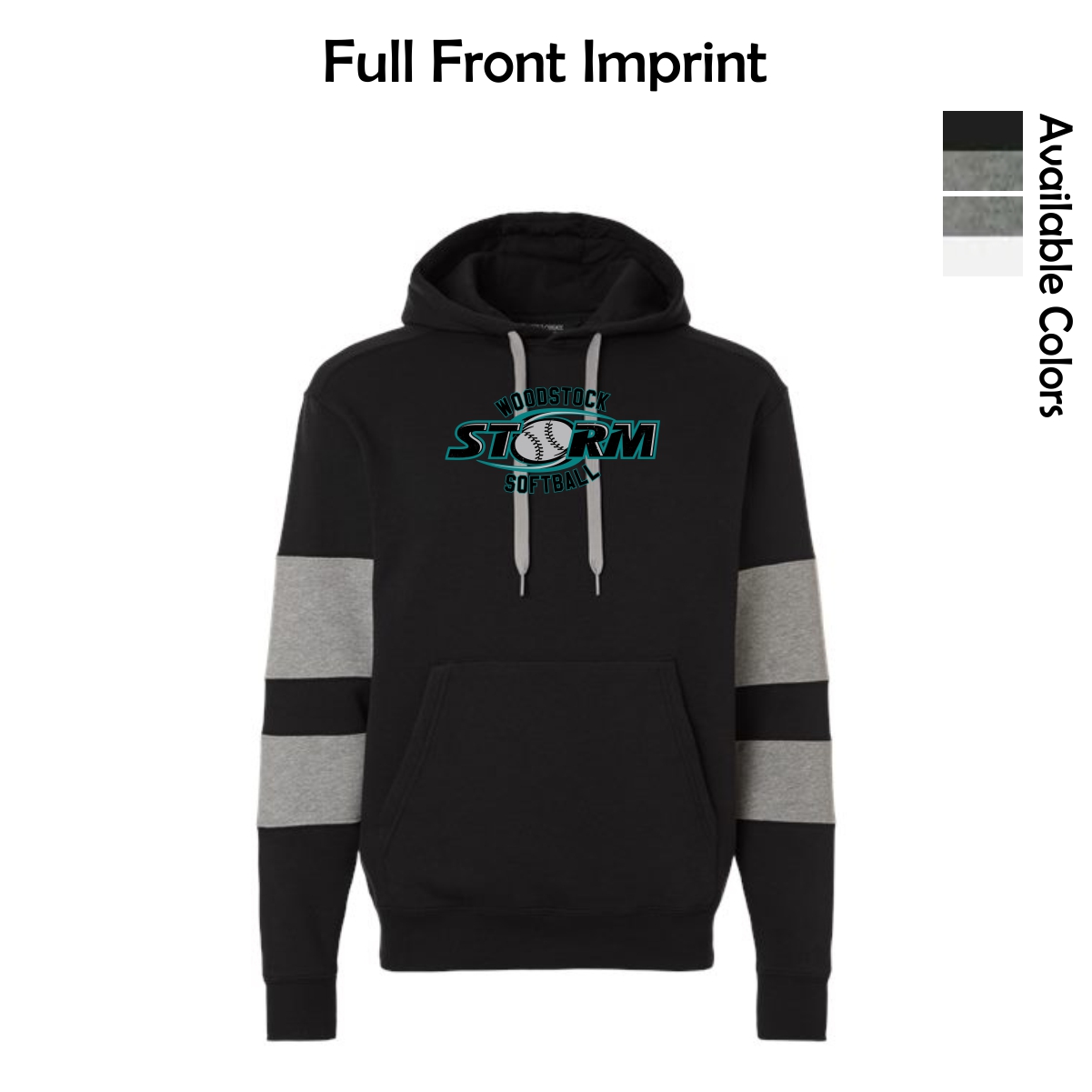 Woodstock Storm Softball Adult Holloway Hooded Sweatshirt