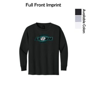 Woodstock Storm Softball Youth Long Sleeve T-Shirt