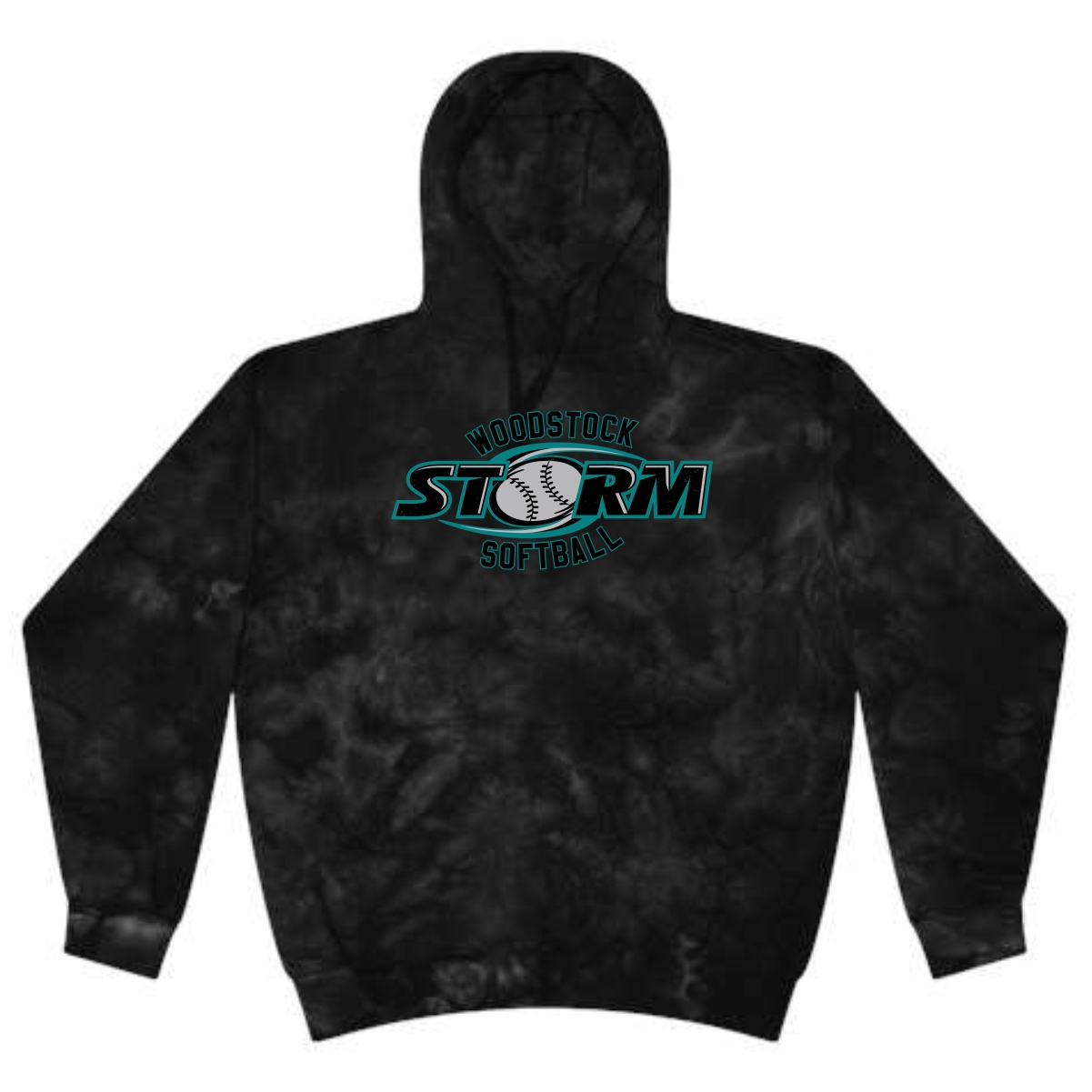 Woodstock Storm Softball Adult & Youth Colortone Crystal Wash Hoodie - Image 2