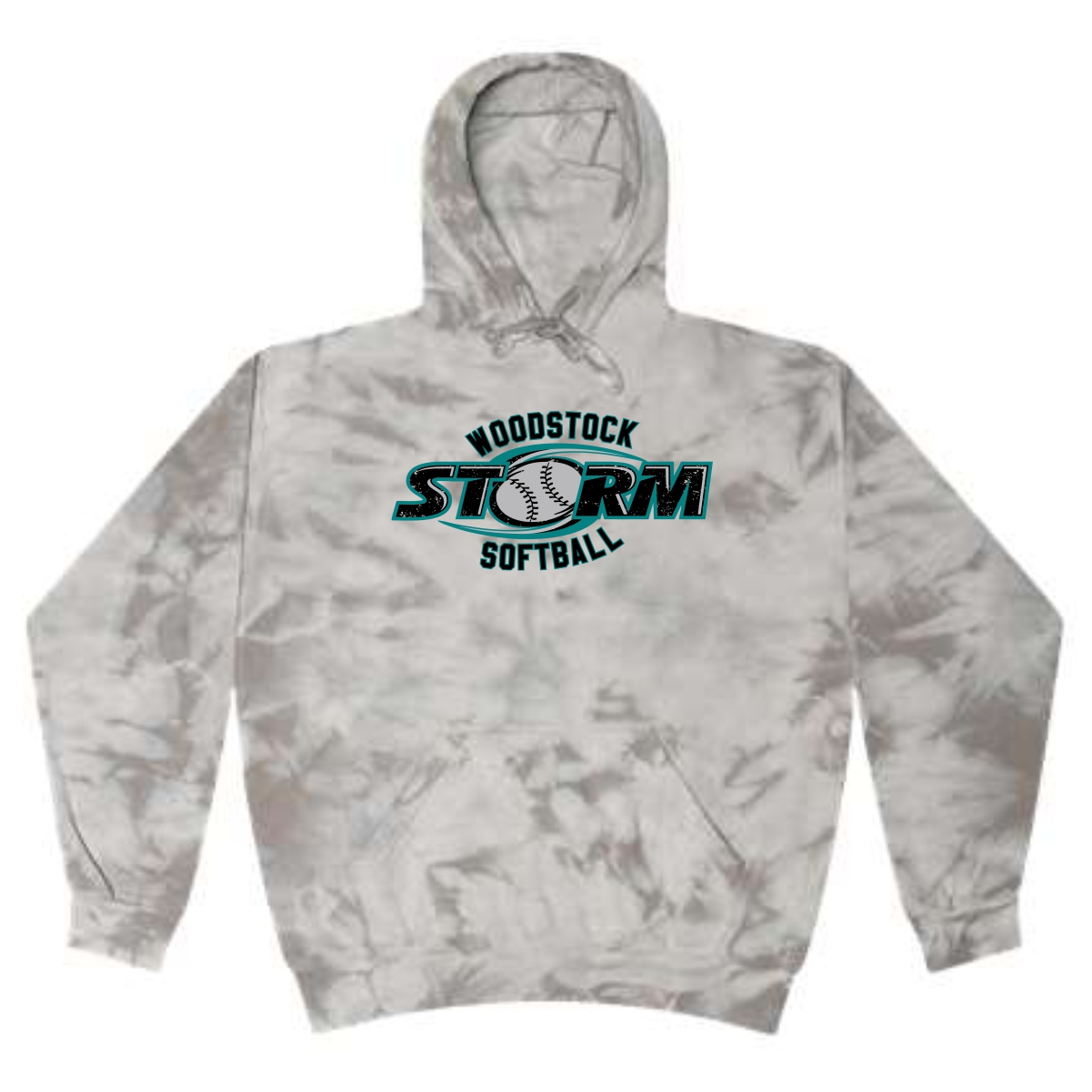 Woodstock Storm Softball Adult & Youth Colortone Crystal Wash Hoodie - Image 3