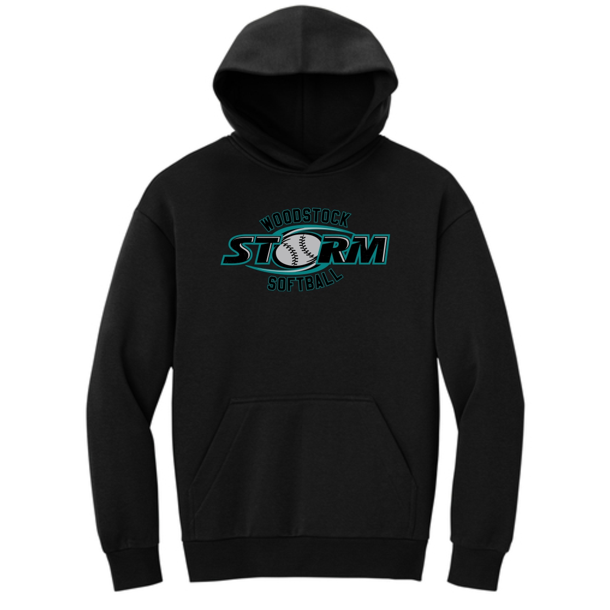 Woodstock Storm Softball Adult District Heavyweight Fleece Hoodie (Oversized fit) - Image 2