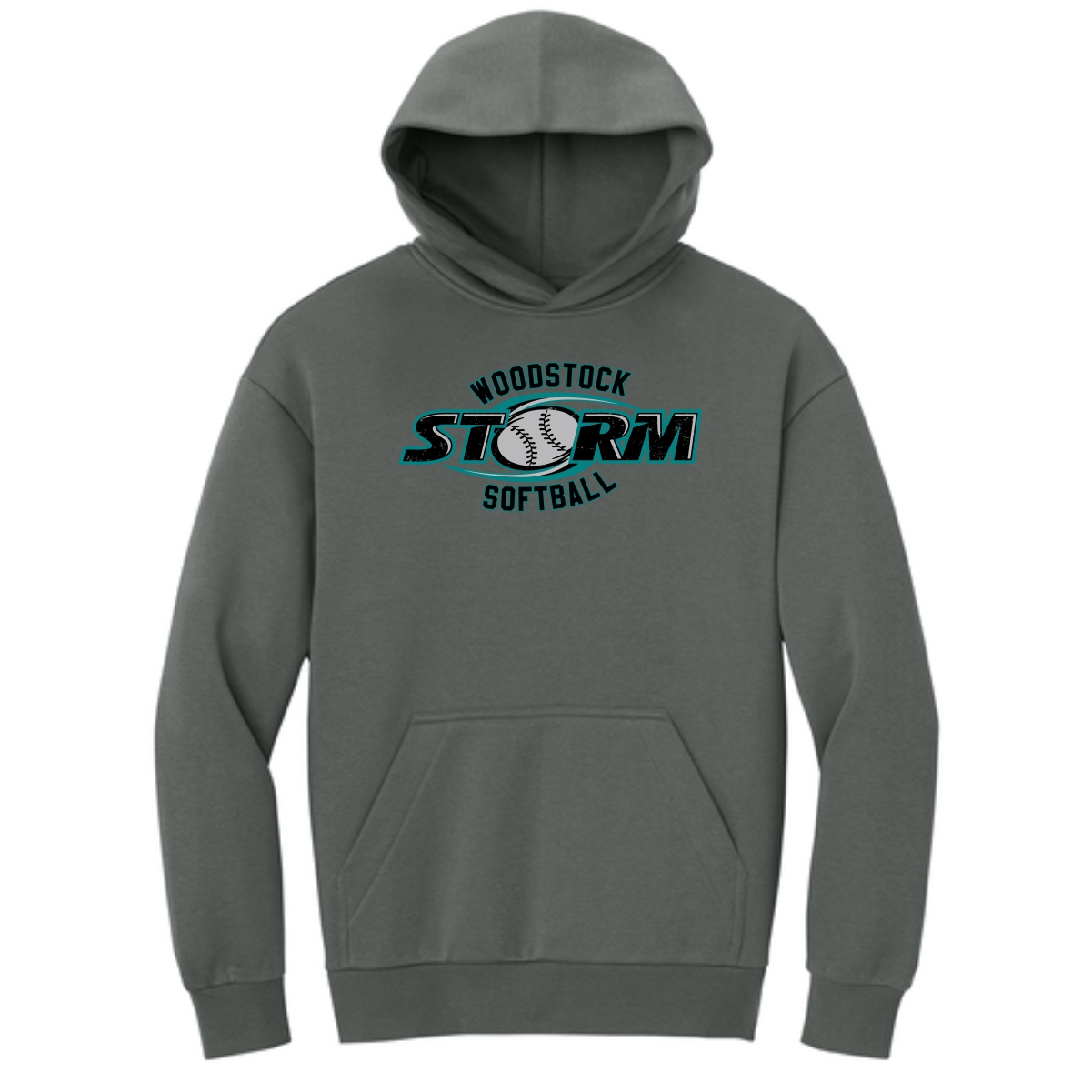 Woodstock Storm Softball Adult District Heavyweight Fleece Hoodie (Oversized fit) - Image 3