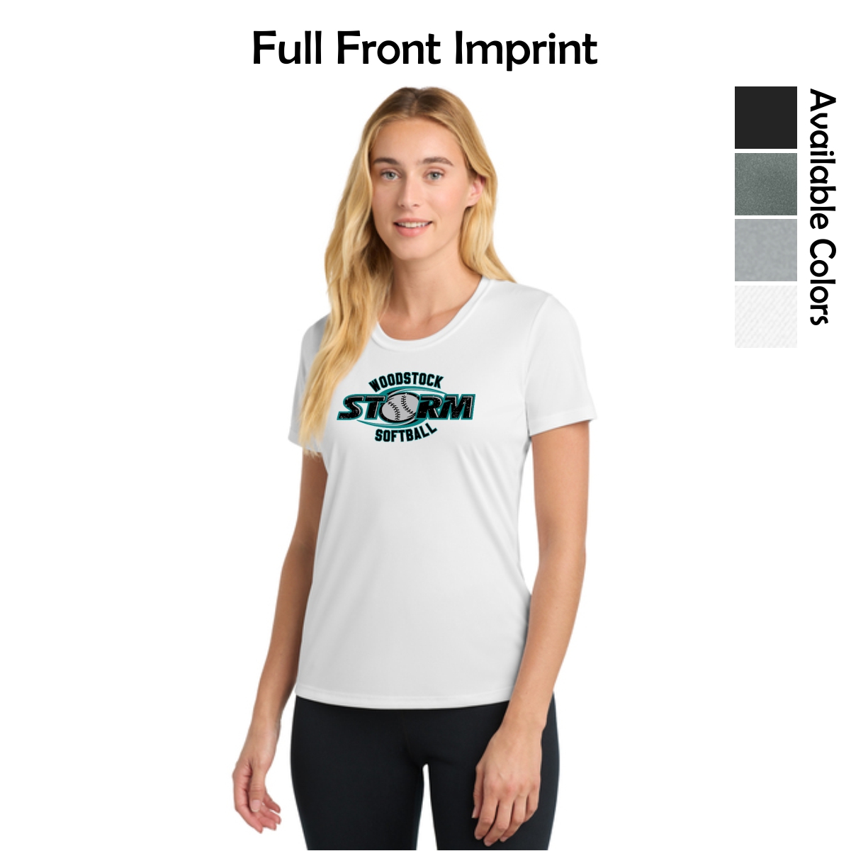 Woodstock Storm Softball Ladies Performance Tee