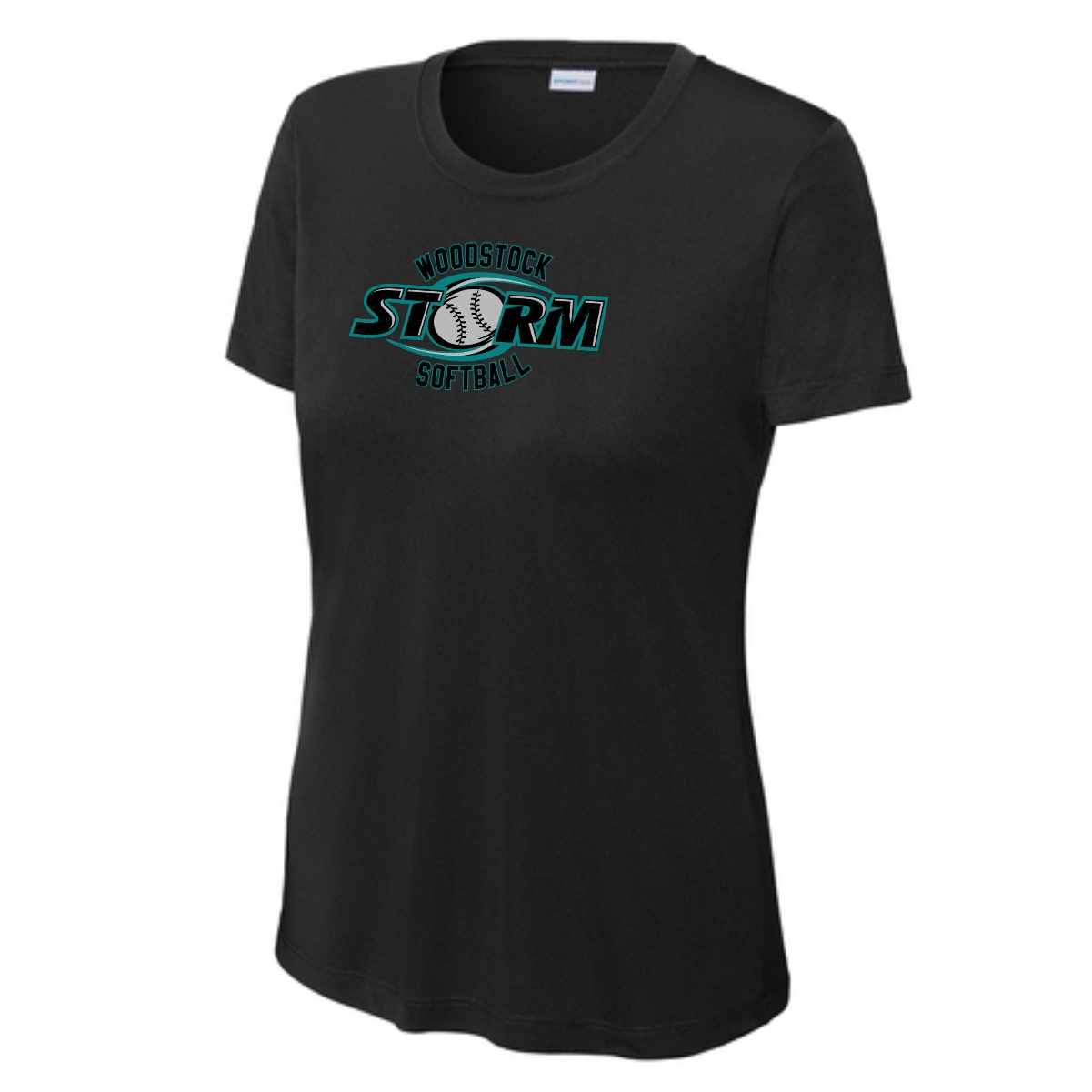 Woodstock Storm Softball Ladies Performance Tee - Image 2