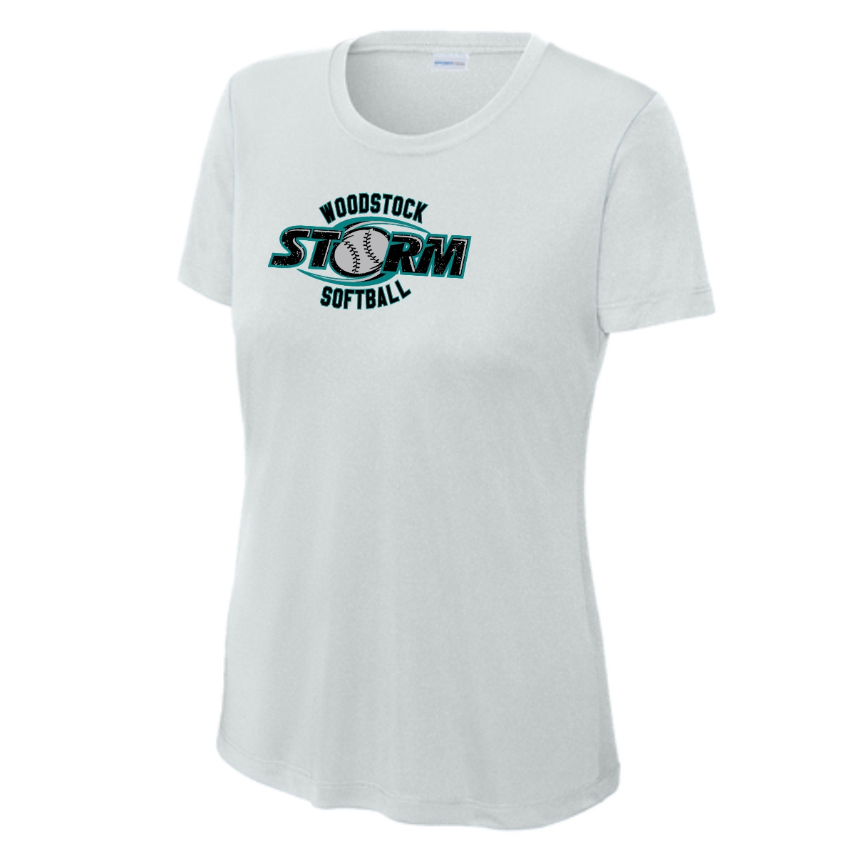 Woodstock Storm Softball Ladies Performance Tee - Image 4