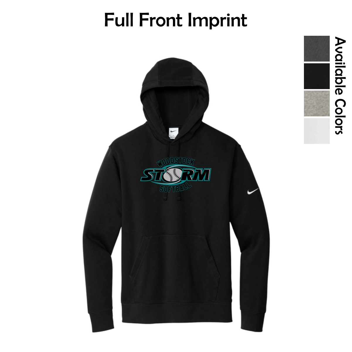 Woodstock Storm Softball Adult Nike Pullover Hoodie