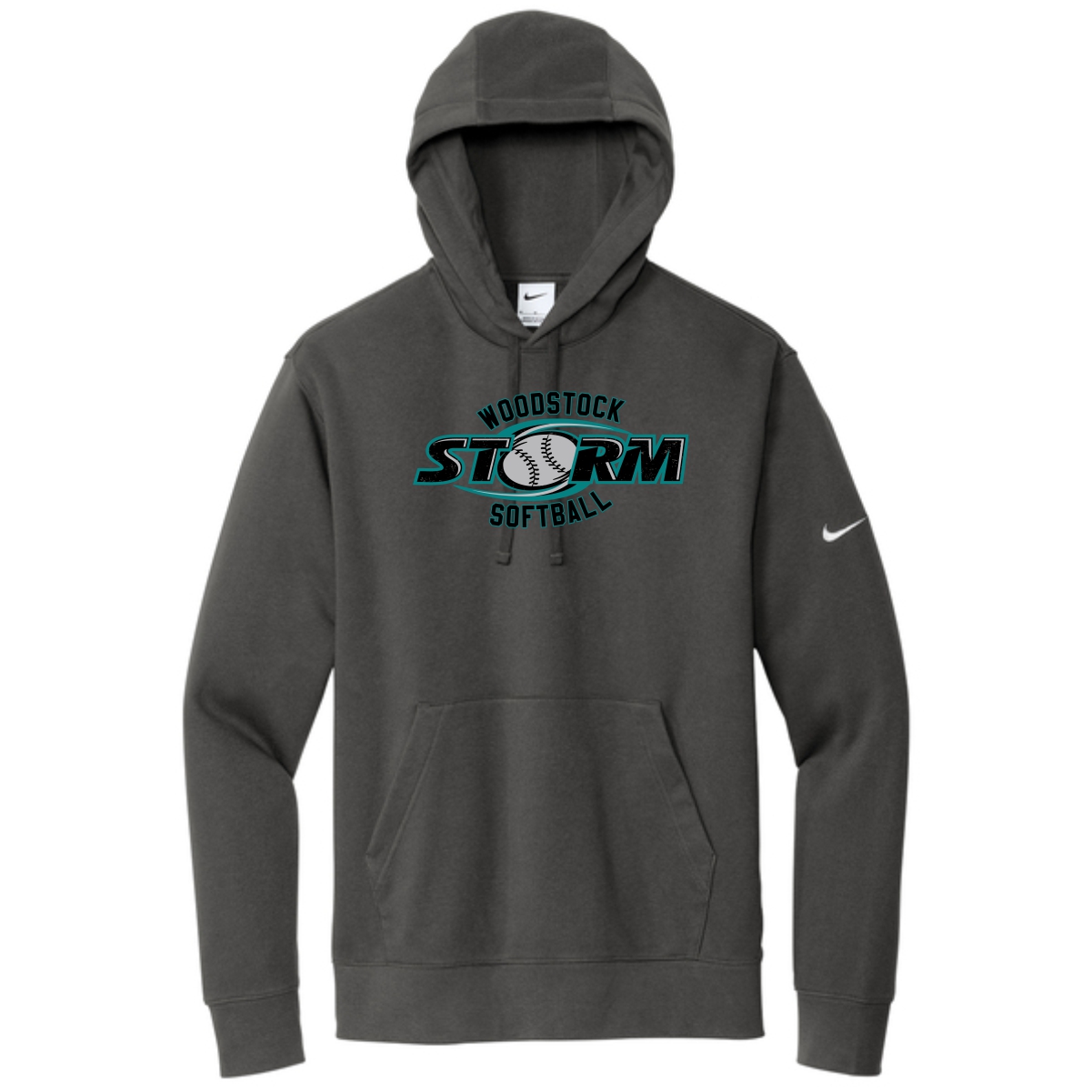 Woodstock Storm Softball Adult Nike Pullover Hoodie - Image 2
