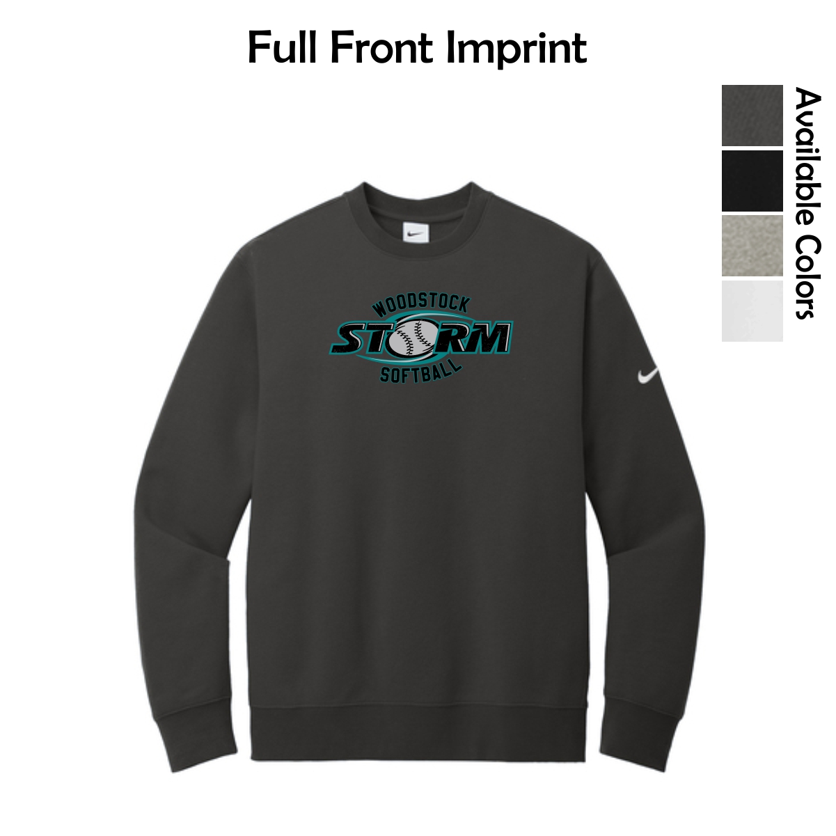 Woodstock Storm Softball Adult Nike Crew