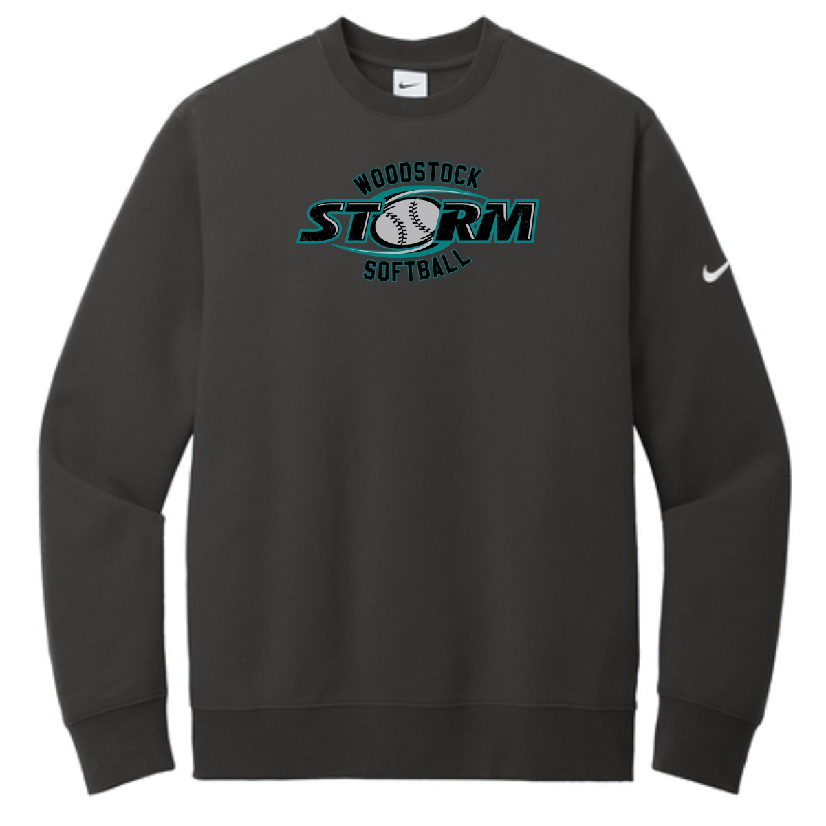 Woodstock Storm Softball Adult Nike Crew - Image 2