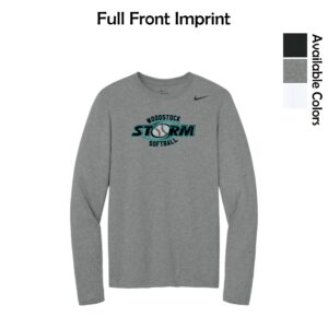 Woodstock Storm Softball Adult Nike Long Sleeve Tee