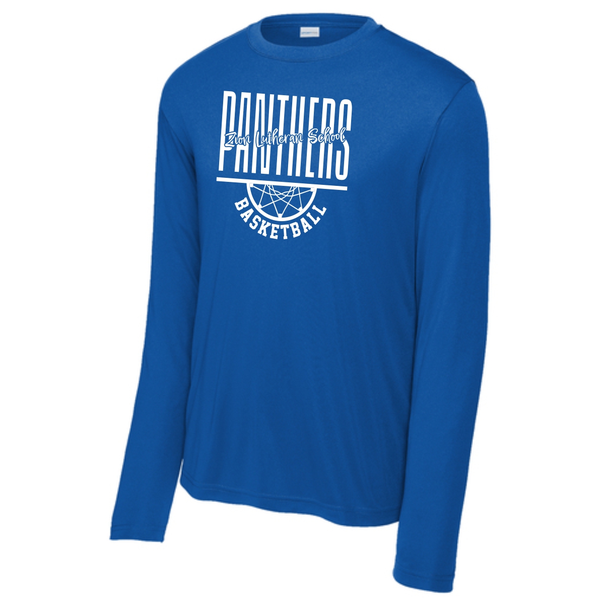 Zion Spiritwear 01 Basketball Adult & Youth Performance Long Sleeve Tee - Image 2