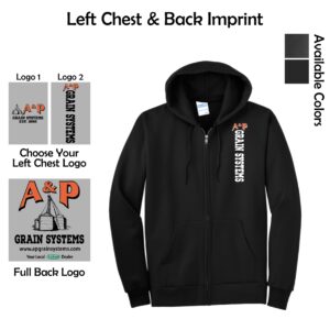 A & P Grain Systems Tall Full-Zip Hooded Sweatshirt