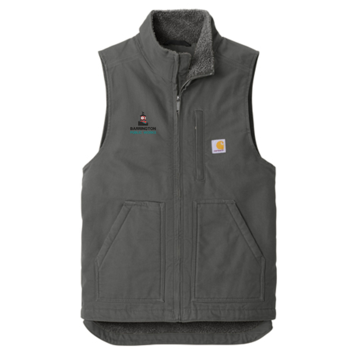 Barrington Public Works 06 Carhartt Sherpa-Lined Mock Neck Vest - Image 3