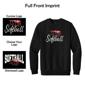 Huntley HS Softball District Heavyweight Fleece Crew (Oversized Fit)