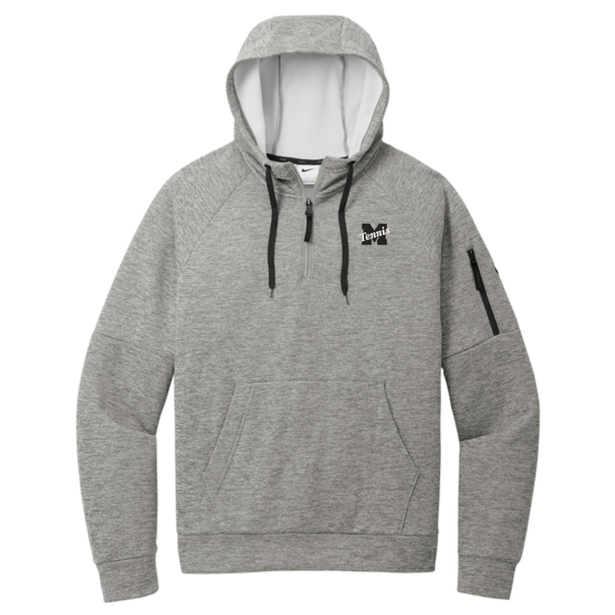 MCHS Tennis Nike 1/4-Zip Fleece Hoodie - Image 3