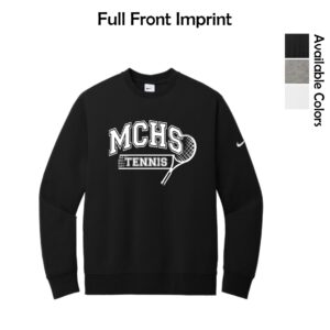 MCHS Tennis Nike Fleece Sleeve Swoosh Crew