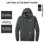 Marengo Park District Staff Carhartt Midweight Hooded Zip-Front Sweatshirt