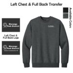 Marengo Park District Staff District Heavyweight Fleece Crew (Oversized fit)