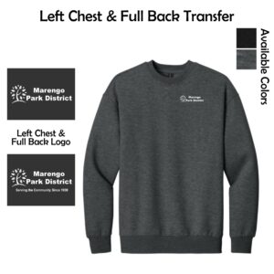 Marengo Park District Staff District Heavyweight Fleece Crew (Oversized fit)