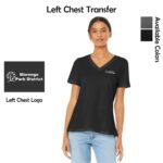 Marengo Park District Staff Ladies BELLA + CANVAS V-Neck Tee