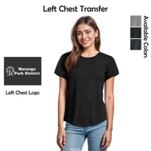 Marengo Park District Staff Ladies Allmade Relaxed Tri-Blend Scoop Neck Tee